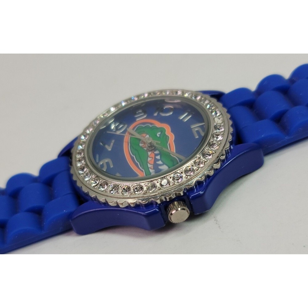 Florida Gators Blue Silicone Band Wrist Watch Crystal Bezel Unisex College Works - Picture 4 of 12